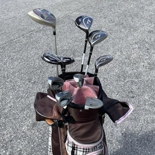 Tour Edge MODA Chocolate 10 Club Set Driver 3 5 Wood 5H-7H-8-PW Putter Bag