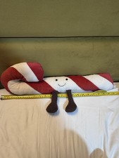 RARE AND RETIRED! Jellycat Candy Cane New BNWT LARGE 21" Amuseable 