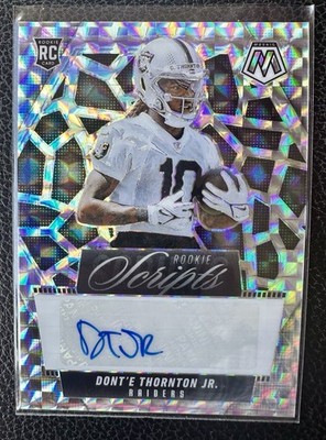 2025 Panini Mosaic Rookie Scripts - Dont e Thornton Jr. - #RS-DTJ Raiders