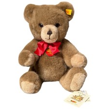 Steiff Germany Teddy Bear Brown Plush Petsy 012174 35cm 14" Ear Chest Tag Button