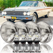 4pcs 5 34 5.75 Inch Led Hilo Headlight Lamp For Ford Galaxie 500 1962-1974