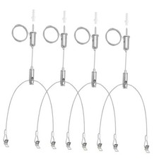 4 Set Aquarium Light Suspension Cables Kit - Adjustable Steel Hanging Chains