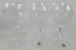 Waterford Ballybay Lead Crystal Balloon Wine Glasses Set Of 6 Made In Ireland