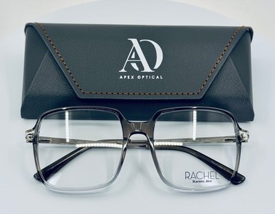 RACHEL ROY HARMONY PEARL Grey Silver Square Full Rim Eyeglasses 53-17-140 B:49