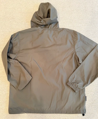 Charles River Apparel Men's 1/2 Zip Anorak Hooded Windbreaker  Olive GREEN L/XL image 3