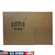 Adjustable TV Moving Box Fits Up to 70 Inch Flat Screen TV Packing           US