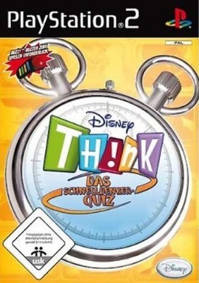 PS2 - Disney Th!nk - Das Schnelldenker-Quiz DE mit Pappschuber Top Zustand