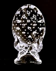 Steuben Ornamental Egg Bubble Paperweight