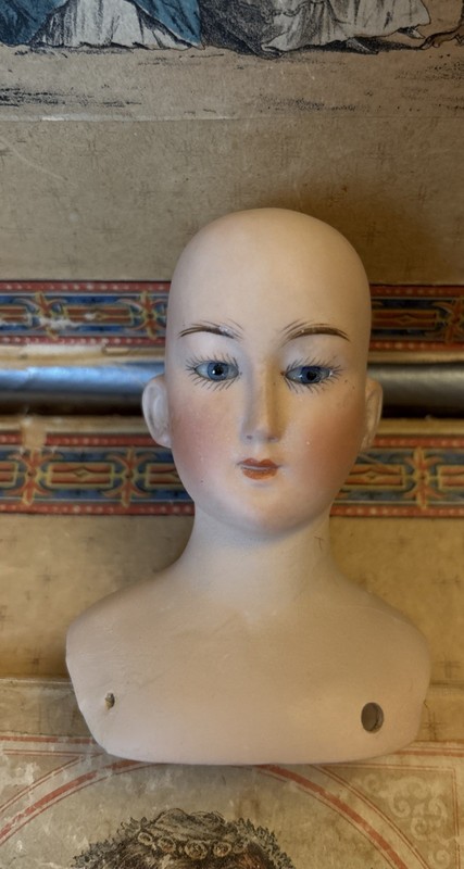 Antique German 409 Simon Halbig? Lady Doll Head …. Repaired/Restored Plate