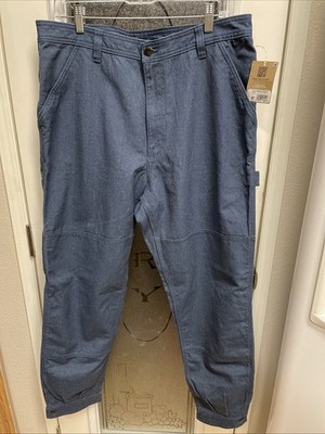 NWT Patagonia All Seasons Hemp Canvas Dbl Knee Pants Women s 16 Reg Stone Blue