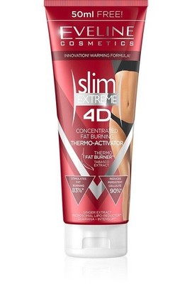 Eveline Cosmetics Slim Extreme 4D Thermo Aktivator Fettverbrennung Creme  250 ml