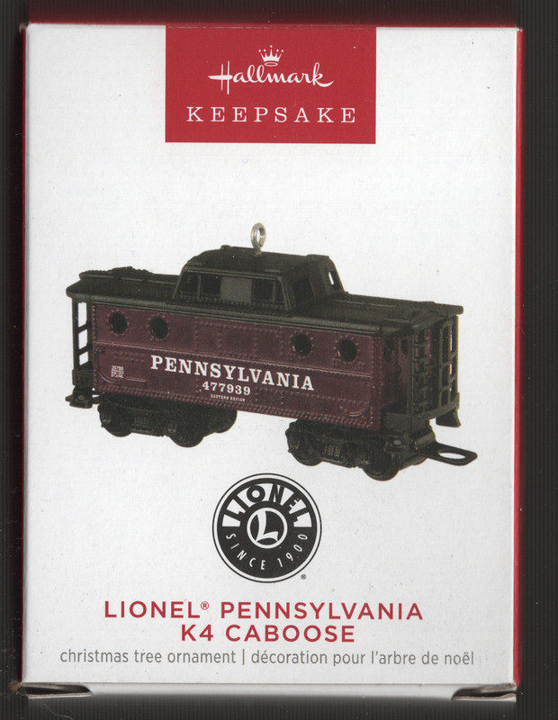 Hallmark 2023 Keepsake Ornament - Lionel Pennsylvania K4 Caboose