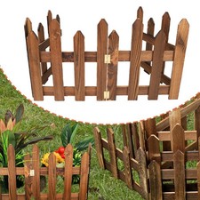 Wooden Garden Fence, Landscaping Edging Border Decoration, Flexible Decorative