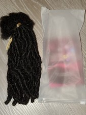 8 inch Interlocking Loc Extensions Human Hair, Soft Human Hair Dreads Extensions