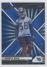 2021 Panini XR Rookies Blue 67/199 Monty Rice #167 2qw