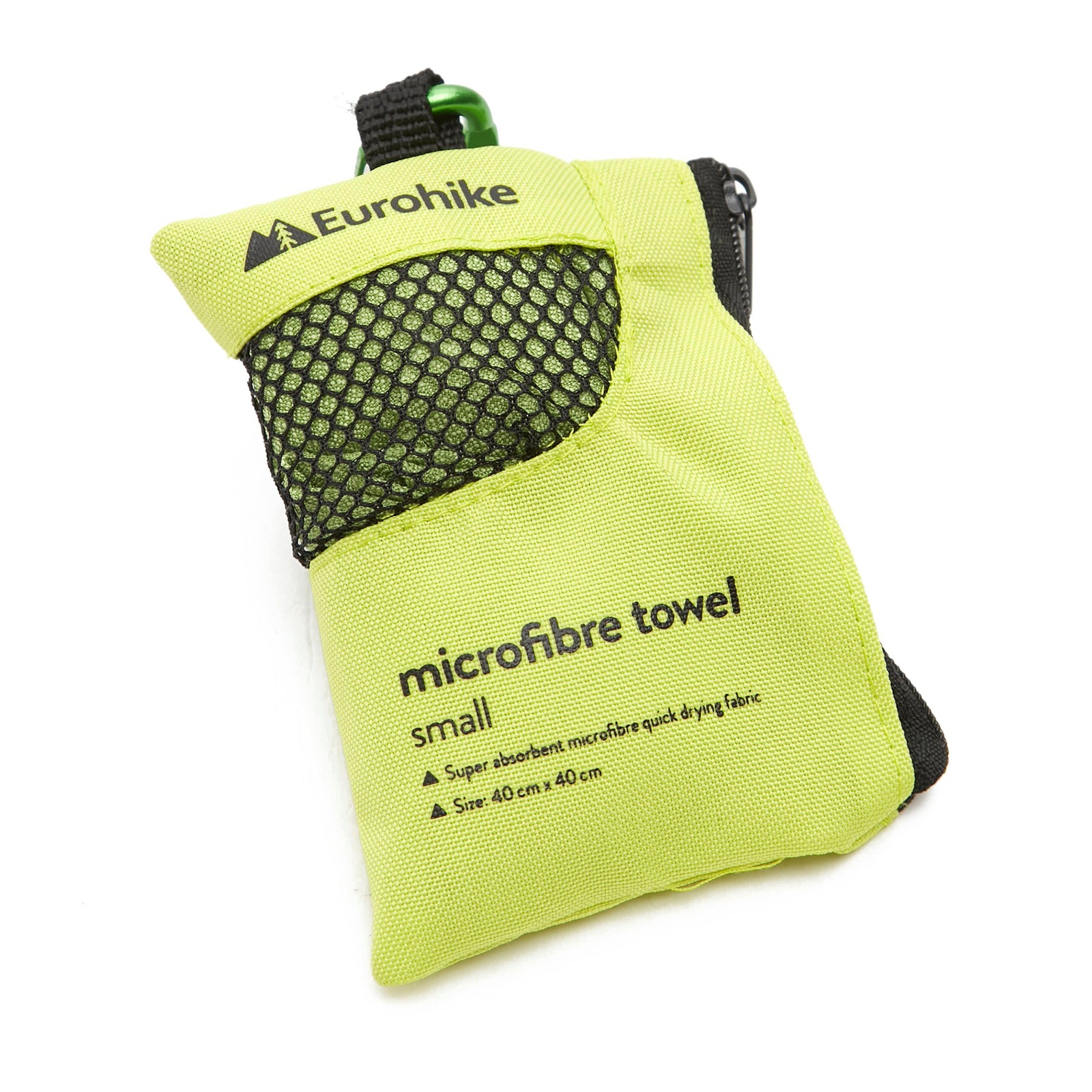 Eurohike Microfibre Mini Clip Towel (40x40cm), Camping Accessories, Equipments