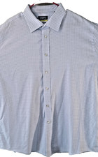 Ralph Lauren  Dress Shirt Mens 18.5 36/37 Comfort Wrinkle Free LT-Blue Button Up