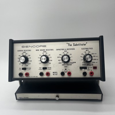 Vintage Sencore Model RC 167 ''The Substitutor'' w/Parts Drawer Untested AS IS