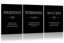 LMGOV Motivational Wall Decor, Inspirational Office Decor for Men, 12  x 1