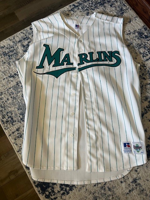 Vintage Florida Marlins Jersey Diamond Collection Pinstripe