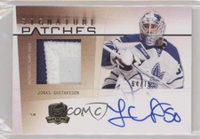 2009 Upper Deck The Cup Signature 64/75 Jonas Gustavsson #SP-JG Patch Auto l7u