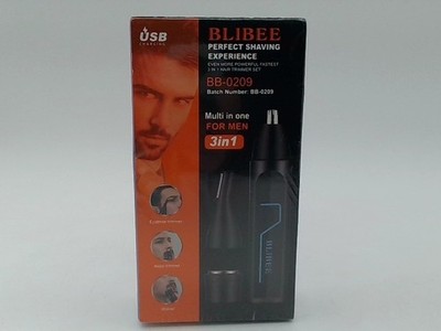 BLIBEE White Ear And Nose Hair Trimmer For Women Men 3-in-1 Painless