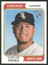 2023 Topps Heritage #351 Carlos Perez RC Chicago White Sox TW702