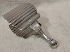 1930 French silver-plated asparagus tongs Christofle luc Lanel ondulations