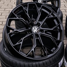 18 Zoll Alufelgen RW03 für VW T Roc Tiguan 5N AD1 R Line 5x112 57,1 Schwarz ABE