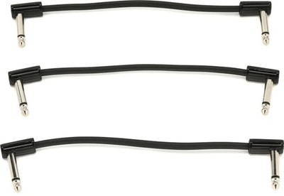 MXR 3PDCPR06 Right Angle to Right Angle Ribbon Pedalboard Patch Cable - 6 inch