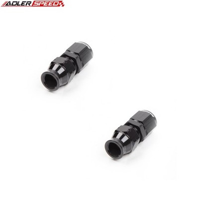 US SHIP -8AN AN8 Straight Female To 1/2'' inch Hard Tube Fitting Adapter Black