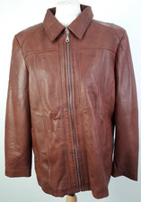 Real Leather Womens Marsha Zip Front Leather ...