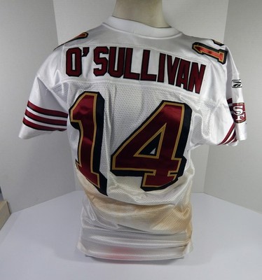 2008 San Francisco 49ers JT O'Sullivan #14 Game Issued White Jersey 44  DP46983