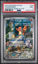 2023 POKEMON OBSIDIAN FLAMES POKEMON CENTER ETB PROMO SVP #044 CHARMANDER PSA 9