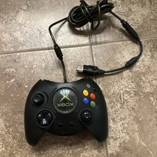 Microsoft Xbox Wired Video Game Controller X08-17160 & Extension Cable