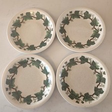 Wedgwood Napoleon Ivy 6" Bread Plates England Speckled Glaze