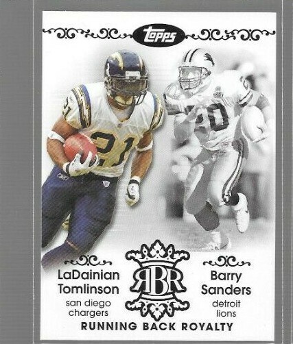 2007 Topps Running Back Royalty LaDainian Tomlinson/Barry Sanders