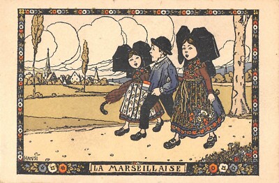 Old postcard illustrator / Hansi / La Marseillaise
