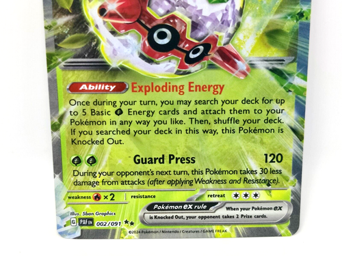 Forretress ex - 002/091 Paldean Fates - Double Rare - Pokemon TCG - NM/M - Picture 2 of 4