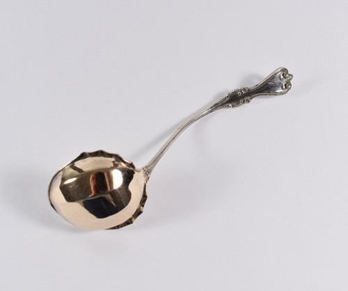 Towle Sterling Silver Old Colonial Cream Sauce Ladle Gold Washed Bowl Pat 1895 - Picture 4 of 8