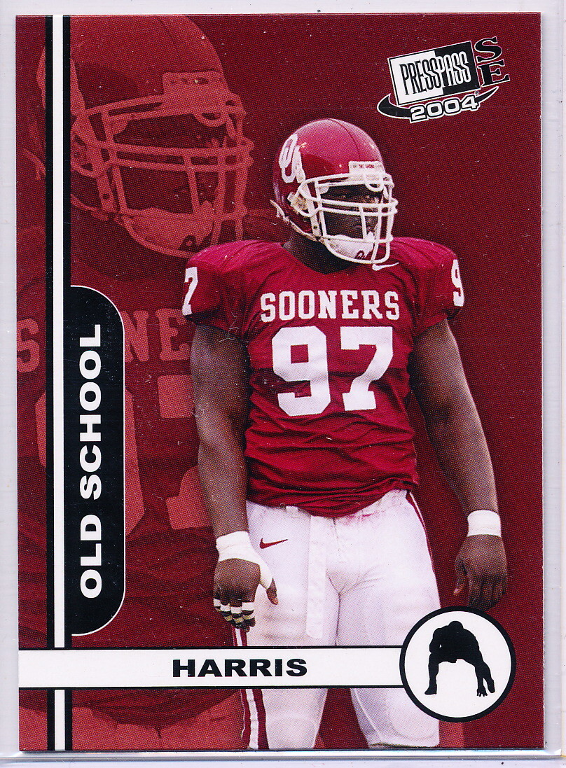 2004 PRESS PASS SE OLD SCHOOL #OS 24/27 TOMMIE HARRIS RC - BEARS - OKLAHOMA