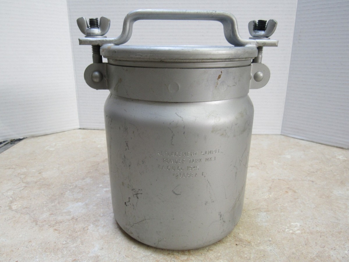WW2 US Navy Powder Can 1945 Dated USN Airtight Aluminum | eBay