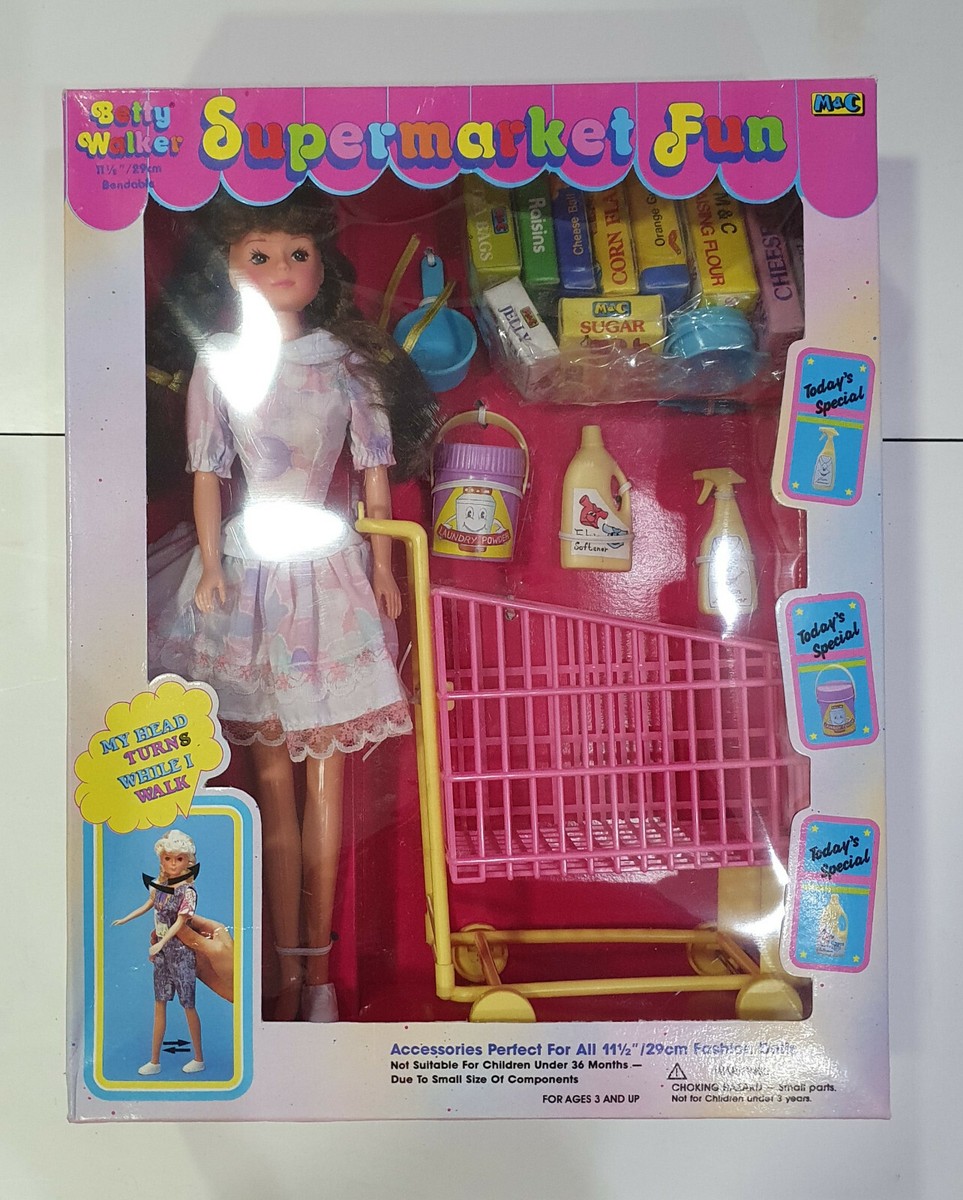 Vintage 90s BETTY SUPERMARKET FUN doll M&C in original box NEW