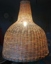 Natural rattan wicker cane rattan ceiling hanging pendant light fitting 54