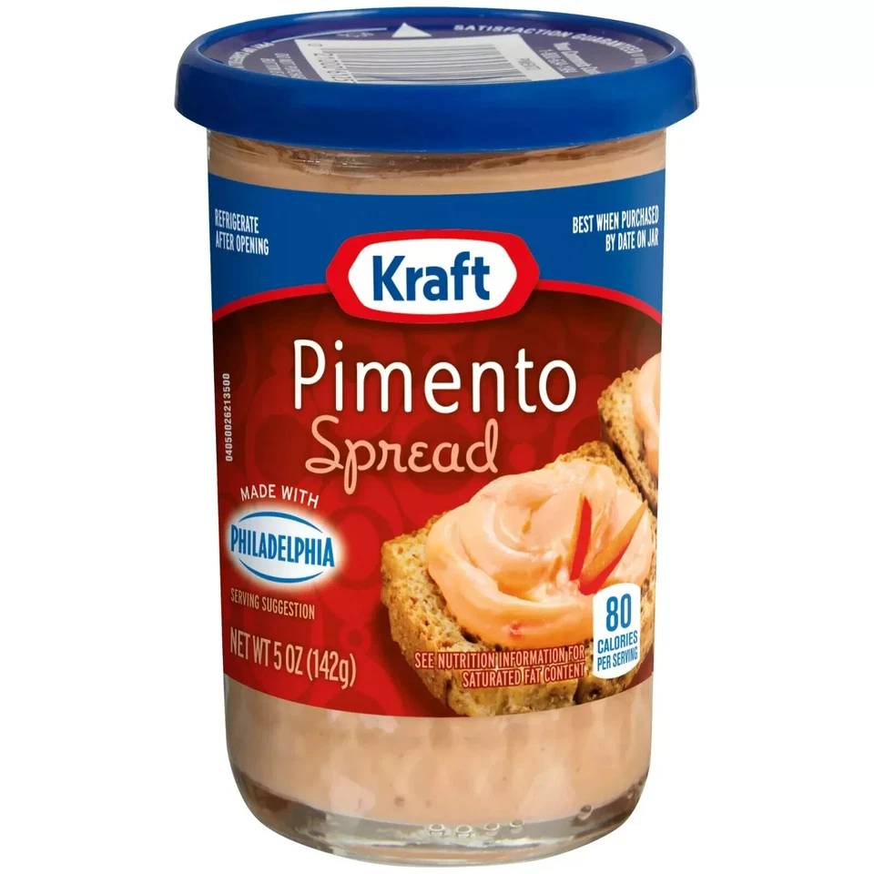 Kraft Pimento Spread with Philadelphia Cream Cheese, 5 oz Jar