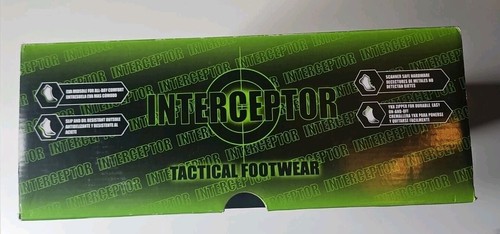 Interceptor Tactical Lace-up/Zipper Boots Men’s 9 Black Display - Picture 9 of 12