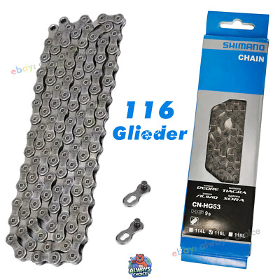 HG53 9 Fach Kette 116 Glieder MTB Fahrradkette 9/18/27 Gänge Für Shimano Deore