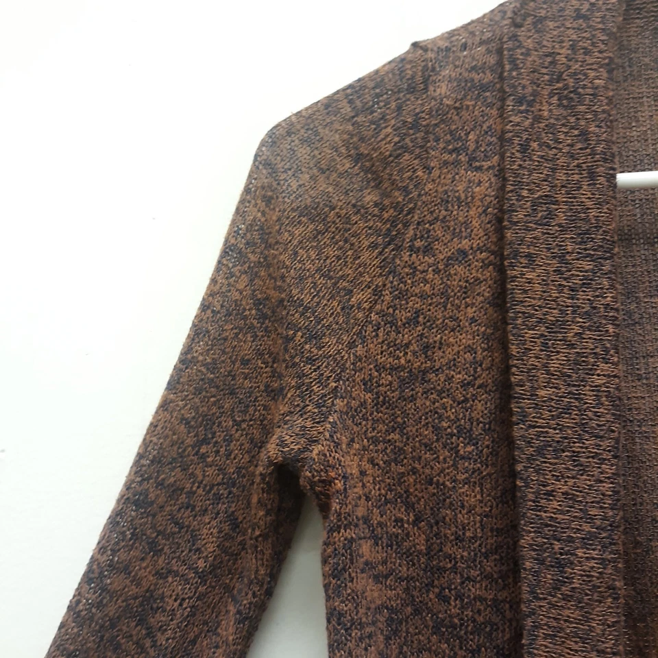 Damas Talla Pequeña Marrón Cara Abierta Suéter Con Bolsillos / KIRRA USA Foto 4 de 4