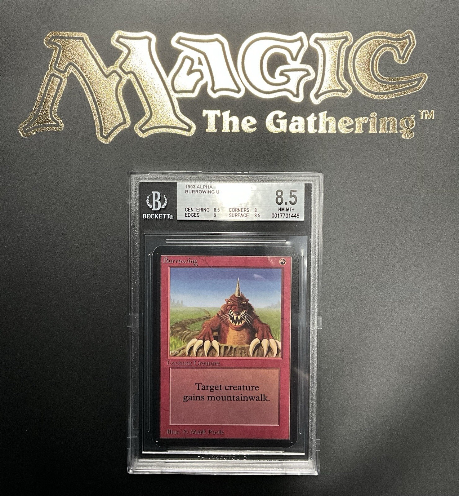 MTG 1993 BGS 8.5 NM/MINT+ Alpha Burrowing (8.5/8/9/8.5)
