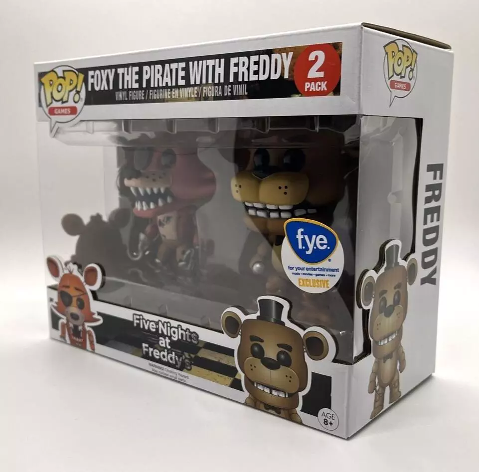 Funko Pop FNAF Five Nights At Freddy's 2 Pack Foxy The Pirate & Freddy  Stickers Us